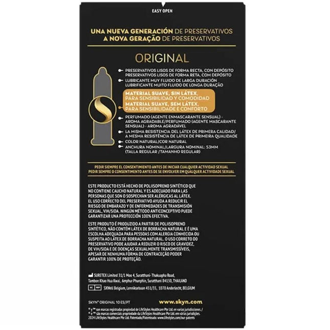SKYN - ORIGINAL KONDOM NATÜRLICHE SENSATION 10 EINHEITEN