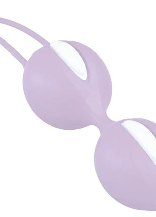 Lavendel farbene silikon smartballs duo beckenbälle mit weißen inneren akzenten in ei form
