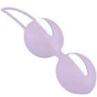 Lavendel farbene silikon smartballs duo beckenbälle mit weißen inneren akzenten in ei form