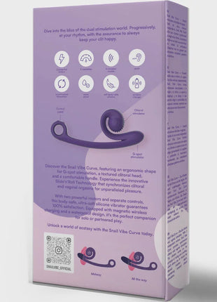 SNAIL VIBE - CURVE VIBRATOR ROSA - HI-TECH Vibrator