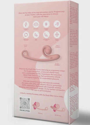 SNAIL VIBE - CURVE VIBRATOR ROSA - HI-TECH Vibrator