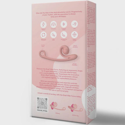 SNAIL VIBE - CURVE VIBRATOR ROSA - HI-TECH Vibrator