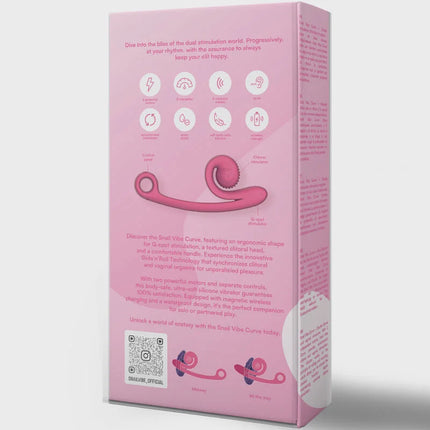 SNAIL VIBE - CURVE VIBRATOR ROSA - HI-TECH Vibrator