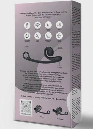 SNAIL VIBE - CURVE VIBRATOR SCHWARZ - HI-TECH Vibrator