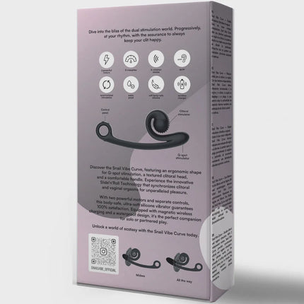 SNAIL VIBE - CURVE VIBRATOR SCHWARZ - HI-TECH Vibrator