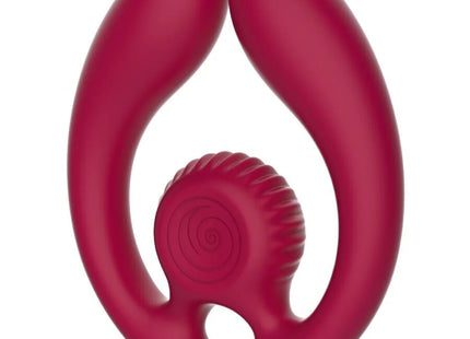 SNAIL VIBE - GIZI DUO PAARSTIMULATOR FERNBEDIENUNG BURGUND