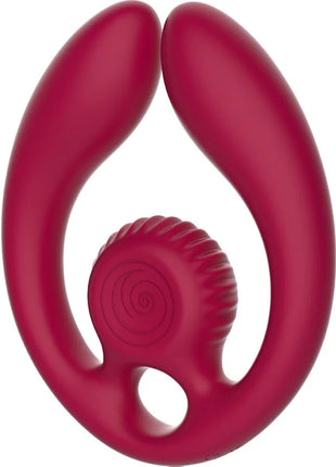 SNAIL VIBE - GIZI DUO PAARSTIMULATOR FERNBEDIENUNG BURGUND