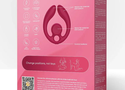 SNAIL VIBE - GIZI DUO PAARSTIMULATOR FERNBEDIENUNG BURGUND