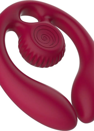 SNAIL VIBE - GIZI DUO PAARSTIMULATOR FERNBEDIENUNG BURGUND