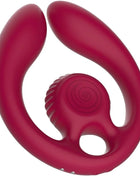 SNAIL VIBE - GIZI DUO PAARSTIMULATOR FERNBEDIENUNG BURGUND