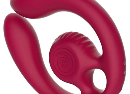 SNAIL VIBE - GIZI DUO PAARSTIMULATOR FERNBEDIENUNG BURGUND