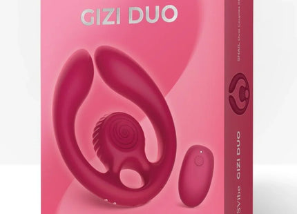 SNAIL VIBE - GIZI DUO PAARSTIMULATOR FERNBEDIENUNG BURGUND