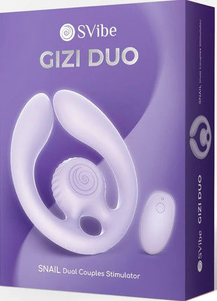 SNAIL VIBE - GIZI DUO PAARSTIMULATOR FERNBEDIENUNG LILA