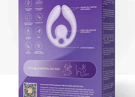 SNAIL VIBE - GIZI DUO PAARSTIMULATOR FERNBEDIENUNG LILA