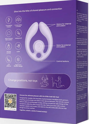 SNAIL VIBE - GIZI DUO PAARSTIMULATOR FERNBEDIENUNG LILA
