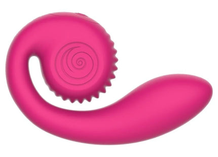 SNAIL VIBE - GIZI LITE DUAL G-SPOT & CLITORAL PINK VIBRATOR