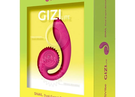 SNAIL VIBE - GIZI LITE DUAL G-SPOT & CLITORAL PINK VIBRATOR