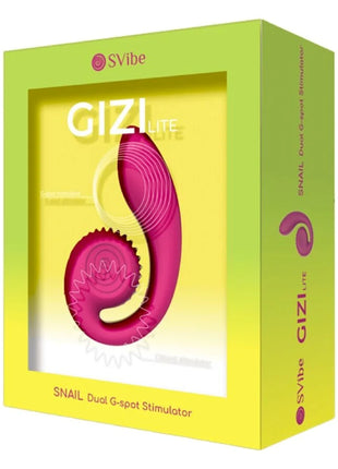 SNAIL VIBE - GIZI LITE DUAL G-SPOT & CLITORAL PINK VIBRATOR