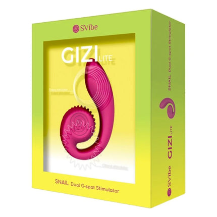 SNAIL VIBE - GIZI LITE DUAL G-SPOT & CLITORAL PINK VIBRATOR