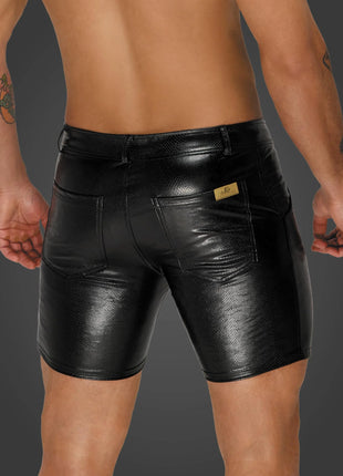 Snake wetlook Shorts H068 von Noir Handmade Alpha Collection - Herren-Shorts