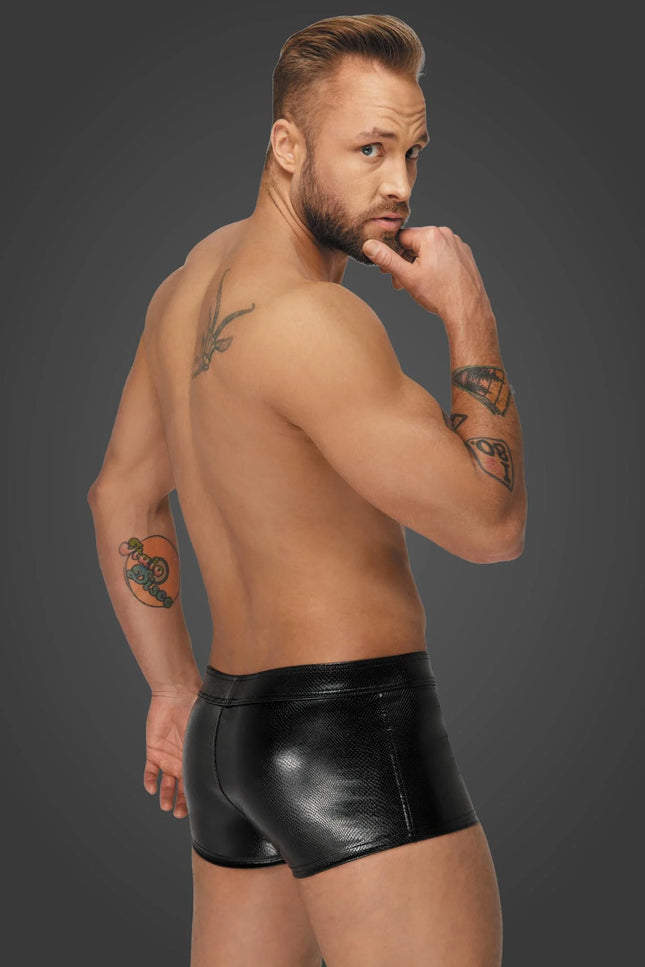 Snake wetlook Shorts H069 von Noir Handmade Alpha Collection - Herren-Shorts
