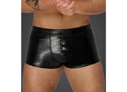Snake wetlook Shorts H069 von Noir Handmade Alpha Collection - S / schwarz - Herren-Shorts