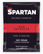 Spartans man enhancer schwarz rotes folie paket 4 ml veganes kalt-heiss gel zur erektionsverbesserung