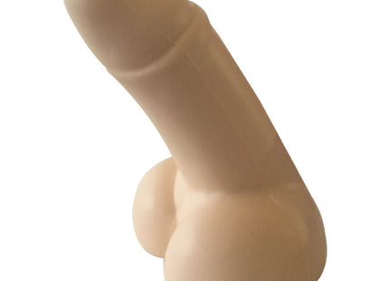 Beiger silikon stressbalancer in phallusform von spencer und fleetwood zur stressreduktion