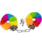 Spencer & fleetwood metal handschellen mit rainbow gefüttert und silbernen schlössern mit zwei schlüsseln