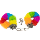 Spencer & fleetwood metal handschellen mit rainbow gefüttert und silbernen schlössern mit zwei schlüsseln