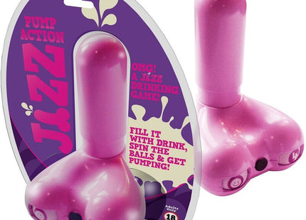 Pinkes kunststoff pump trinkspiel jiz trinkspiel von spencer und fleetwood mit spielerischem phallus design