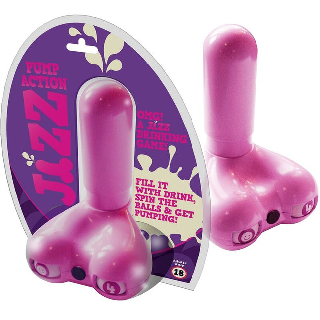 Pinkes kunststoff pump trinkspiel jiz trinkspiel von spencer und fleetwood mit spielerischem phallus design