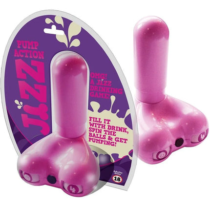 Pinkes kunststoff pump trinkspiel jiz trinkspiel von spencer und fleetwood mit spielerischem phallus design