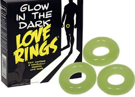 Set aus drei fluoreszierenden ringe aus limettengrünem silikon von Spencer und Fleetwood