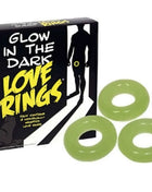Set aus drei fluoreszierenden ringe aus limettengrünem silikon von Spencer und Fleetwood