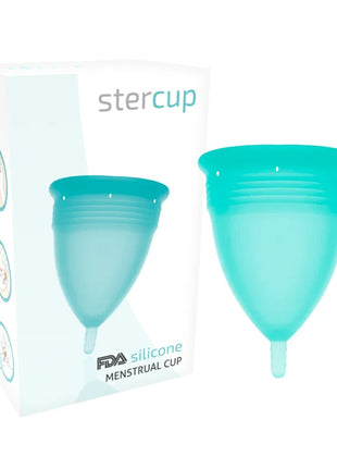 STERCUP - FDA SILIKON-MENSTRUALCUP AQUAMARIN - GRÖSSE L