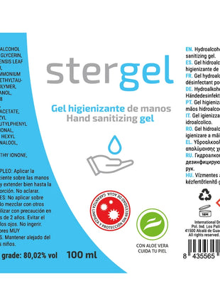 STERGEL - HYDROALKOHOLISCHES HÄNDESANITISIERUNGSGEL ALOE VERA 100ML