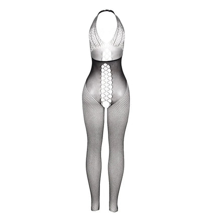 SUBBLIME - 951832 BODYSTOCKING MIT OFFENEM RÜCKEN UND KREUZDETAILS SCHWARZ EINE GRÖSSE - Bodystocking