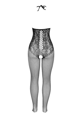 SUBBLIME - 951849 OFFENER NETZ-BODYSTOCKING MIT NECKHOLDER UND SCHWARZ EINE GRÖSSE - Bodystocking