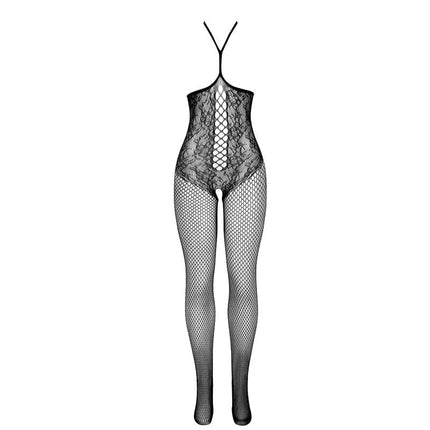SUBBLIME - 951849 OFFENER NETZ-BODYSTOCKING MIT NECKHOLDER UND SCHWARZ EINE GRÖSSE - Bodystocking