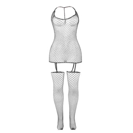 SUBBLIME - 951955 GLNZENDER NETZ-BODYSTOCKING EINE GRÖSSE - Bodystocking