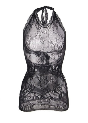SUBBLIME - 952075 KURZES NETZKLEID MIT RÜCKEN UND HERZDETAIL SCHWARZ EINE GRÖSSE