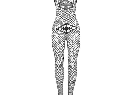 SUBBLIME - 952112 NETZ-BODYSTOCKING MIT DETAILS AUF BRUST UND BAUCH SCHWARZ EINE GRÖSSE