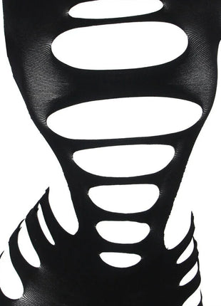 SUBBLIME - 952266 LANGRMELIGER ELASTISCHER NETZ-KLEID SCHWARZ EINE GRÖSSE