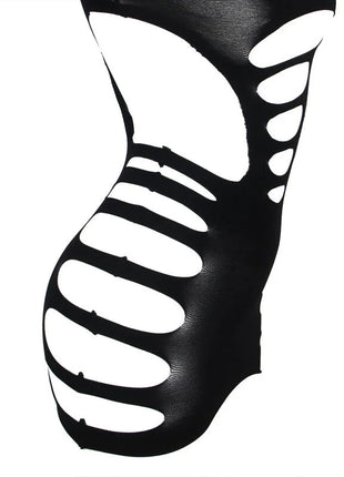 SUBBLIME - 952266 LANGRMELIGER ELASTISCHER NETZ-KLEID SCHWARZ EINE GRÖSSE