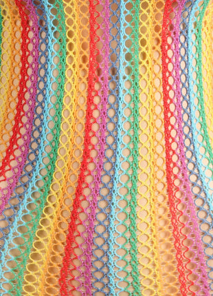 SUBBLIME - 952341 REGENBOGEN-NETZ-KLEID EINE GRÖSSE