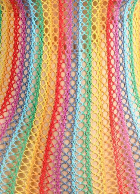 SUBBLIME - 952341 REGENBOGEN-NETZ-KLEID EINE GRÖSSE