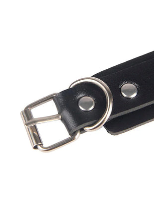 SUBBLIME - 953690 HANDSCHELLEN MIT BONDAGE-GÜRTEL SCHWARZ EINE GRÖSSE