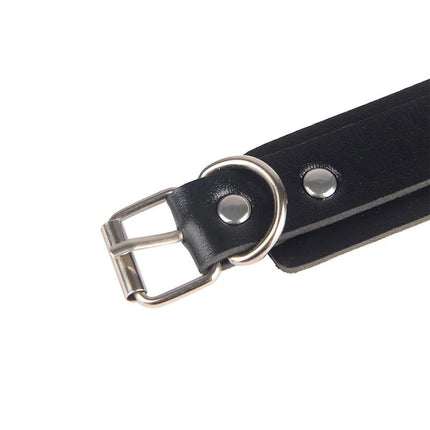 SUBBLIME - 953690 HANDSCHELLEN MIT BONDAGE-GÜRTEL SCHWARZ EINE GRÖSSE