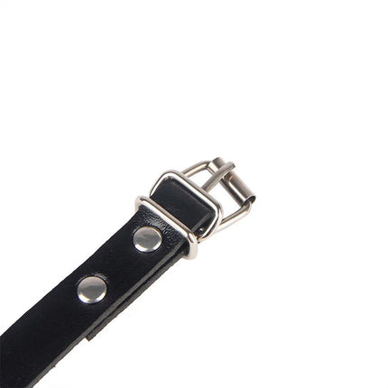 SUBBLIME - 953690 HANDSCHELLEN MIT BONDAGE-GÜRTEL SCHWARZ EINE GRÖSSE